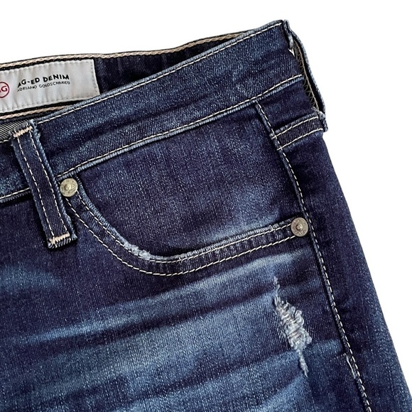 Ag Adriano Goldschmied The Legging Ankle Super Skinny Jeans Distressed Crop - Picture 12 of 17